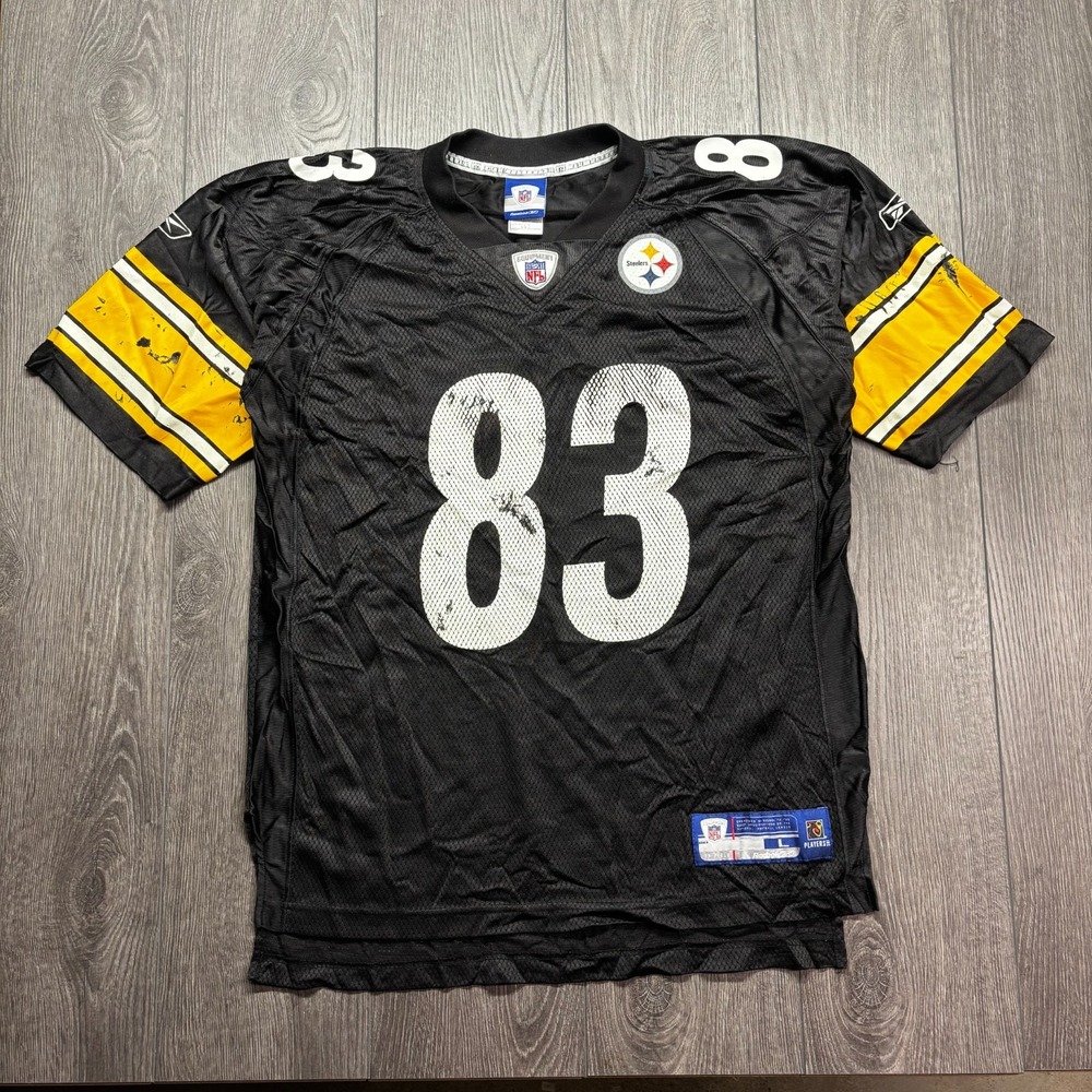 VTG Pittsburg Steelers Heath Miller Reebok NFL Equipment  Jersey Size L #83